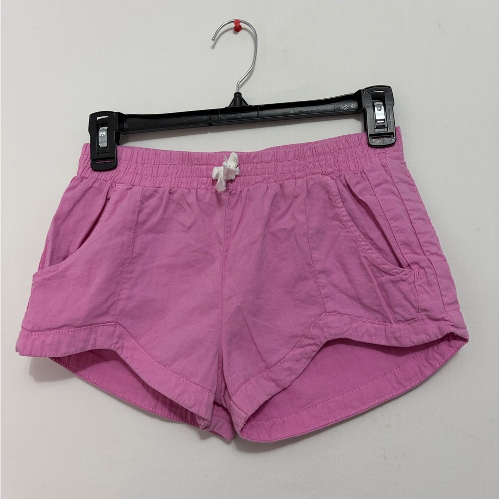 Billabong Casual Shorts Girls size L (7–8) Pink Elastic Waist(A290)!